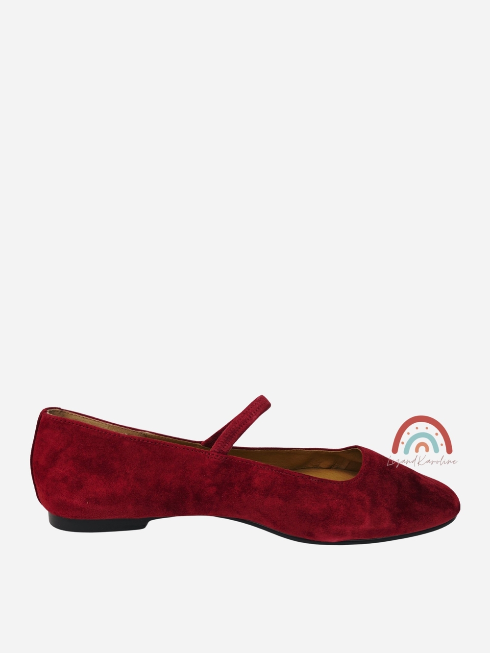 New! Madewell Greta Ballet Ruby Port Leather Suede Flats 9 - Picture 6 of 14